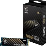 MSI SPATIUM M450 PCIe 4.0 NVMe M.2 500GB SSD