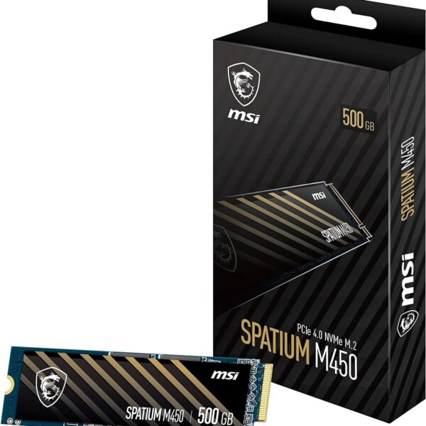 MSI SPATIUM M450 PCIe 4.0 NVMe M.2 500GB SSD